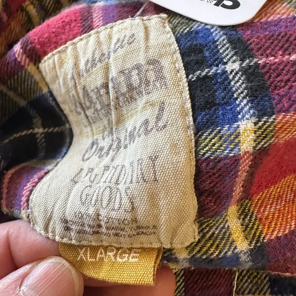 Montana State University Bobcats Plaid Flannel Shirt XL Football MSU Tailgate